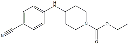 ethyl 4-[(4-cyanophenyl)amino]piperidine-1-carboxylate 结构式