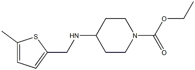 ethyl 4-{[(5-methylthiophen-2-yl)methyl]amino}piperidine-1-carboxylate 结构式