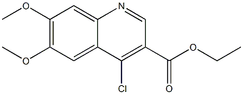 ethyl 4-chloro-6,7-dimethoxyquinoline-3-carboxylate 结构式