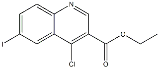 ethyl 4-chloro-6-iodoquinoline-3-carboxylate 结构式