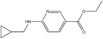 ethyl 6-[(cyclopropylmethyl)amino]pyridine-3-carboxylate 结构式