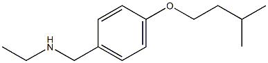 ethyl({[4-(3-methylbutoxy)phenyl]methyl})amine 结构式