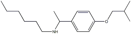 hexyl({1-[4-(2-methylpropoxy)phenyl]ethyl})amine 结构式