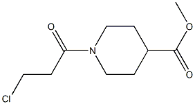 methyl 1-(3-chloropropanoyl)piperidine-4-carboxylate 结构式