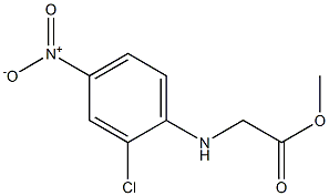 methyl 2-[(2-chloro-4-nitrophenyl)amino]acetate 结构式