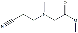 methyl 2-[(2-cyanoethyl)(methyl)amino]acetate 结构式