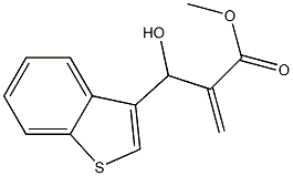 methyl 2-[1-benzothiophen-3-yl(hydroxy)methyl]prop-2-enoate 结构式