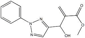 methyl 2-[hydroxy(2-phenyl-2H-1,2,3-triazol-4-yl)methyl]prop-2-enoate 结构式