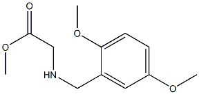methyl 2-{[(2,5-dimethoxyphenyl)methyl]amino}acetate 结构式