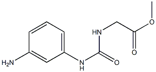 methyl 2-{[(3-aminophenyl)carbamoyl]amino}acetate 结构式