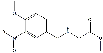 methyl 2-{[(4-methoxy-3-nitrophenyl)methyl]amino}acetate 结构式