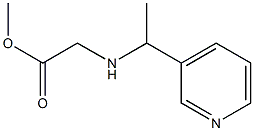 methyl 2-{[1-(pyridin-3-yl)ethyl]amino}acetate 结构式