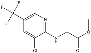 methyl 2-{[3-chloro-5-(trifluoromethyl)pyridin-2-yl]amino}acetate 结构式