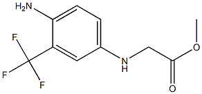 methyl 2-{[4-amino-3-(trifluoromethyl)phenyl]amino}acetate 结构式