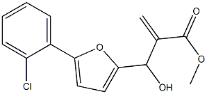 methyl 2-{[5-(2-chlorophenyl)furan-2-yl](hydroxy)methyl}prop-2-enoate 结构式