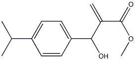 methyl 2-{hydroxy[4-(propan-2-yl)phenyl]methyl}prop-2-enoate 结构式