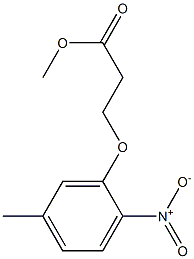 methyl 3-(5-methyl-2-nitrophenoxy)propanoate 结构式