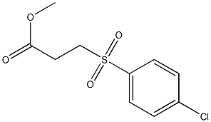 methyl 3-[(4-chlorobenzene)sulfonyl]propanoate 结构式