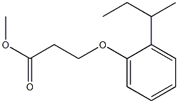 methyl 3-[2-(butan-2-yl)phenoxy]propanoate 结构式