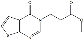 methyl 3-{4-oxo-3H,4H-thieno[2,3-d]pyrimidin-3-yl}propanoate 结构式