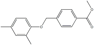 methyl 4-(2,4-dimethylphenoxymethyl)benzoate 结构式