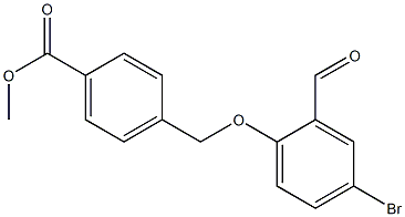 methyl 4-(4-bromo-2-formylphenoxymethyl)benzoate 结构式