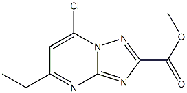 methyl 7-chloro-5-ethyl[1,2,4]triazolo[1,5-a]pyrimidine-2-carboxylate 结构式