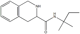 N-(1,1-dimethylpropyl)-1,2,3,4-tetrahydroisoquinoline-3-carboxamide 结构式