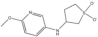 N-(1,1-dioxidotetrahydrothien-3-yl)-6-methoxypyridin-3-amine 结构式