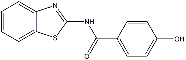 N-(1,3-benzothiazol-2-yl)-4-hydroxybenzamide 结构式