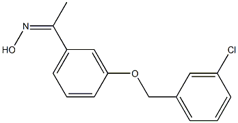 N-(1-{3-[(3-chlorophenyl)methoxy]phenyl}ethylidene)hydroxylamine 结构式