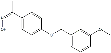 N-(1-{4-[(3-methoxyphenyl)methoxy]phenyl}ethylidene)hydroxylamine 结构式