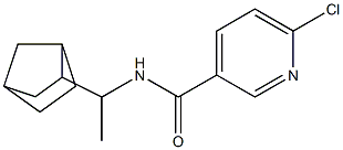 N-(1-{bicyclo[2.2.1]heptan-2-yl}ethyl)-6-chloropyridine-3-carboxamide 结构式