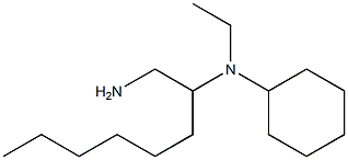 N-(1-aminooctan-2-yl)-N-ethylcyclohexanamine 结构式