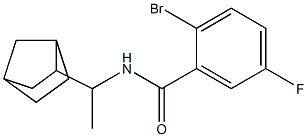 N-(1-bicyclo[2.2.1]hept-2-ylethyl)-2-bromo-5-fluorobenzamide 结构式