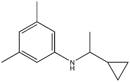 N-(1-cyclopropylethyl)-3,5-dimethylaniline 结构式