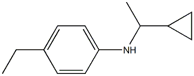 N-(1-cyclopropylethyl)-4-ethylaniline 结构式