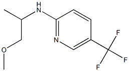 N-(1-methoxypropan-2-yl)-5-(trifluoromethyl)pyridin-2-amine 结构式