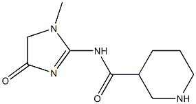 N-(1-methyl-4-oxo-4,5-dihydro-1H-imidazol-2-yl)piperidine-3-carboxamide 结构式