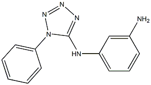 N-(1-phenyl-1H-tetrazol-5-yl)benzene-1,3-diamine 结构式