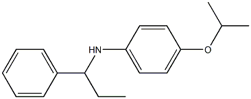 N-(1-phenylpropyl)-4-(propan-2-yloxy)aniline 结构式