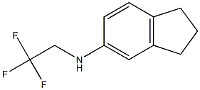 N-(2,2,2-trifluoroethyl)-2,3-dihydro-1H-inden-5-amine 结构式