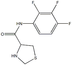 N-(2,3,4-trifluorophenyl)-1,3-thiazolidine-4-carboxamide 结构式