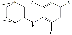 N-(2,4,6-trichlorophenyl)-1-azabicyclo[2.2.2]octan-3-amine 结构式