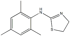 N-(2,4,6-trimethylphenyl)-4,5-dihydro-1,3-thiazol-2-amine 结构式