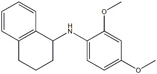 N-(2,4-dimethoxyphenyl)-1,2,3,4-tetrahydronaphthalen-1-amine 结构式