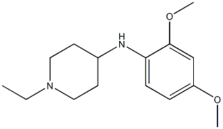 N-(2,4-dimethoxyphenyl)-1-ethylpiperidin-4-amine 结构式