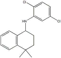 N-(2,5-dichlorophenyl)-4,4-dimethyl-1,2,3,4-tetrahydronaphthalen-1-amine 结构式