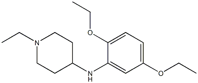 N-(2,5-diethoxyphenyl)-1-ethylpiperidin-4-amine 结构式