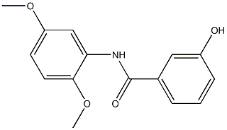 N-(2,5-dimethoxyphenyl)-3-hydroxybenzamide 结构式